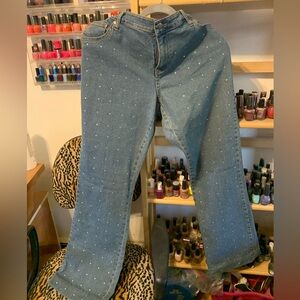 GetLucky USA size 16 jeans with rhinestone EMBELLISHMENT